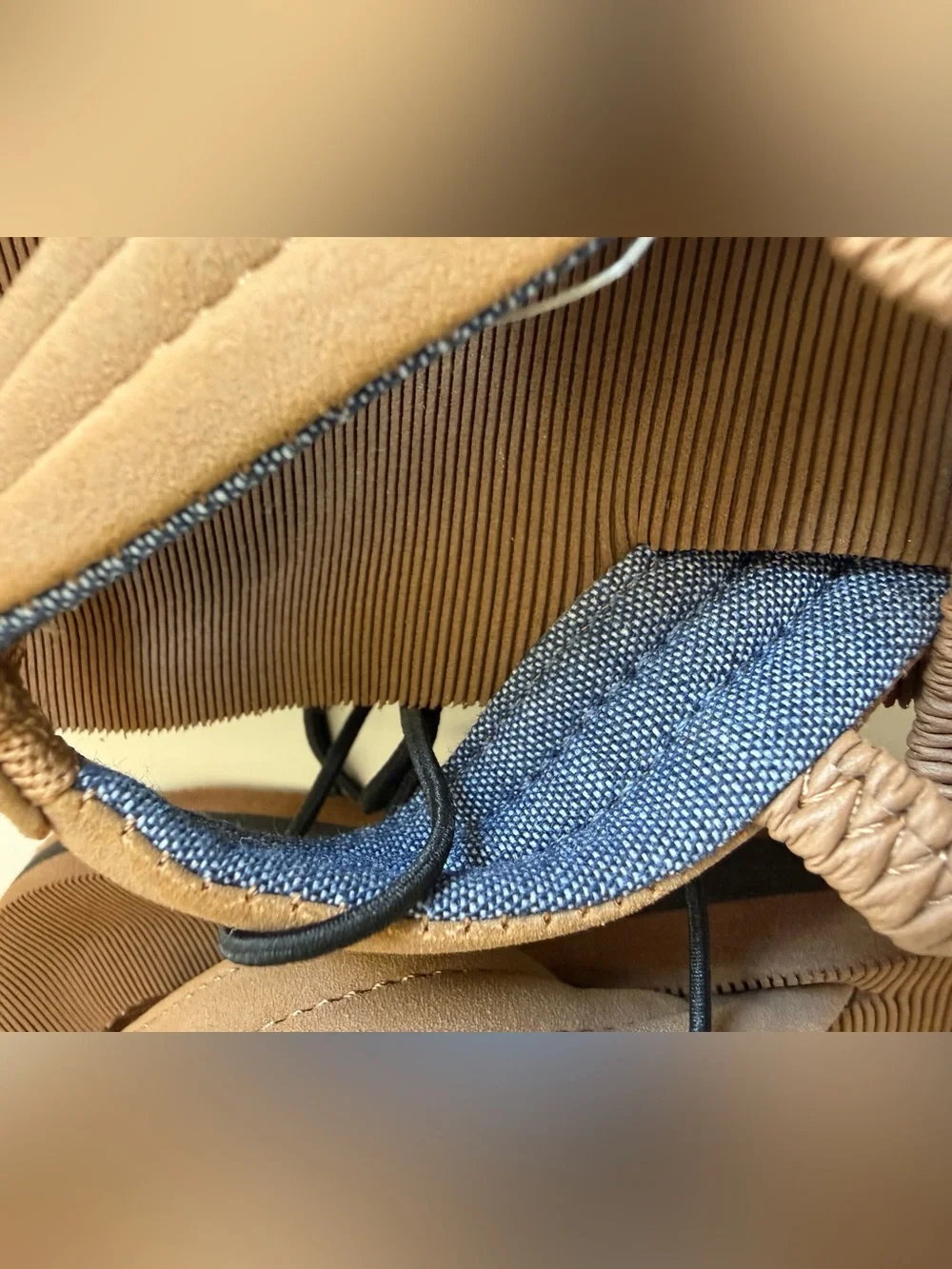 Ralph Lauren Kids Tan Brown Flip Flops Elastic Heel Strap Size 9 Toddler  NWT